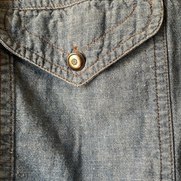 Vintage Chaus Sports Petites southwestern style cotton long sleeve button down - Picture 3 of 6